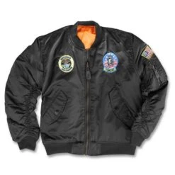 Mil-Tec Kinder MA1 Fliegerjacke Mit Abzeichen