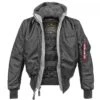 Alpha Industries Lederjacke MA1 D-Tec