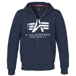 Alpha Industries Basic Zip Hoody Kapuzen Jacke (Sale) 17 Alpha Industries Basic Zip Hoody Kapuzen Jacke (Sale) -Hiker Style Verkaufsgeschäft a178325 002
