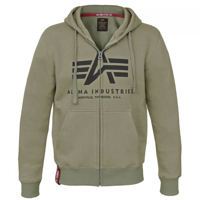 Alpha Industries Basic Zip Hoody Kapuzen Jacke (Sale) 4 Alpha Industries Basic Zip Hoody Kapuzen Jacke (Sale) – Bild 2