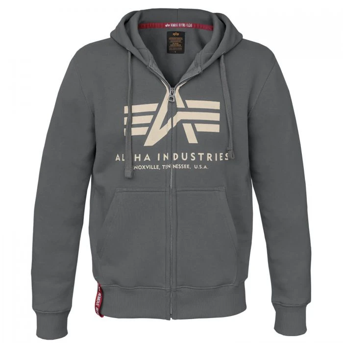 Alpha Industries Basic Zip Hoody Kapuzen Jacke (Sale) 6 Alpha Industries Basic Zip Hoody Kapuzen Jacke (Sale) – Bild 4