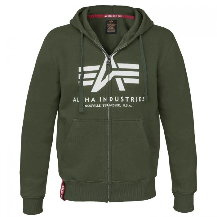 Alpha Industries Basic Zip Hoody Kapuzen Jacke (Sale) 9 Alpha Industries Basic Zip Hoody Kapuzen Jacke (Sale) – Bild 7