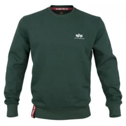 Alpha Industries Basic Sweater Small Logo -Hiker Style Verkaufsgeschäft a188307 353 3