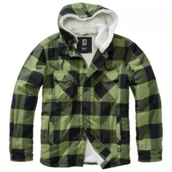 Brandit Hooded Lumberjacket Mit Teddyfutter -Hiker Style Verkaufsgeschäft b3172 184