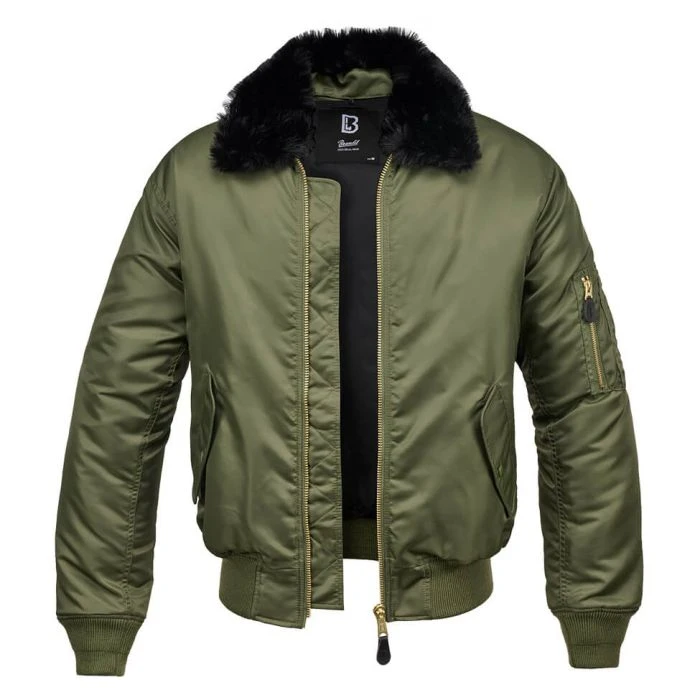 Brandit MA-2 Jacke Mit Fellkragen 3 Brandit MA-2 Jacke Mit Fellkragen