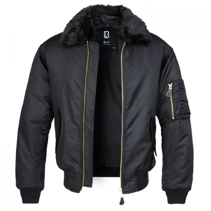 Brandit MA-2 Jacke Mit Fellkragen 4 Brandit MA-2 Jacke Mit Fellkragen – Bild 2
