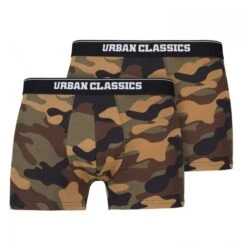 URBAN CLASSICS Camo Boxer Shorts 2er Pack